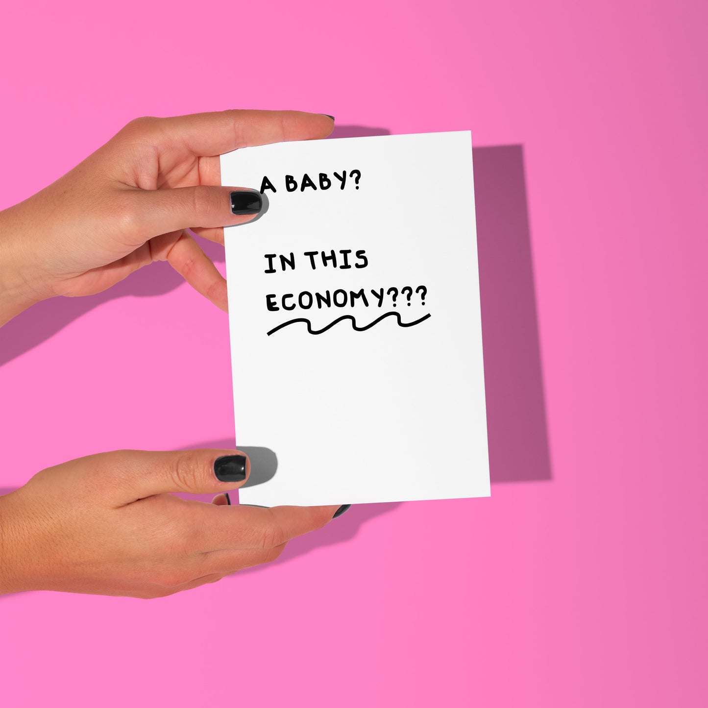 funny baby shower card