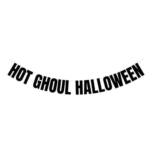 Hot ghoul halloween banner