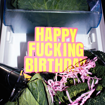 Happy Fucking Birthday Cake Topper