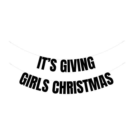 Girls Christmas banner
