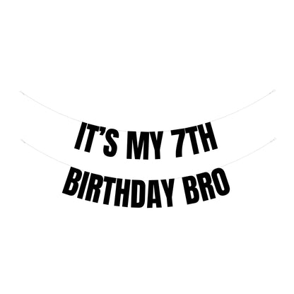 It's my 7th Birthday bro