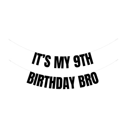 It's my 9th birthday bro banner
