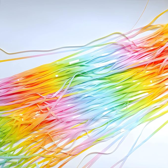 2 pack - Rainbow foil curtain backdrop