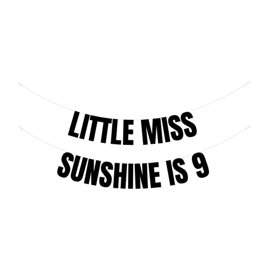 Little Miss sunshine is 9 banner