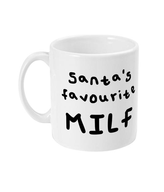 Santa's favourite milf mug