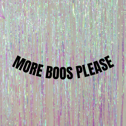More boos please banner