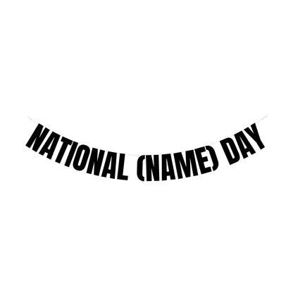 Custom national day banner
