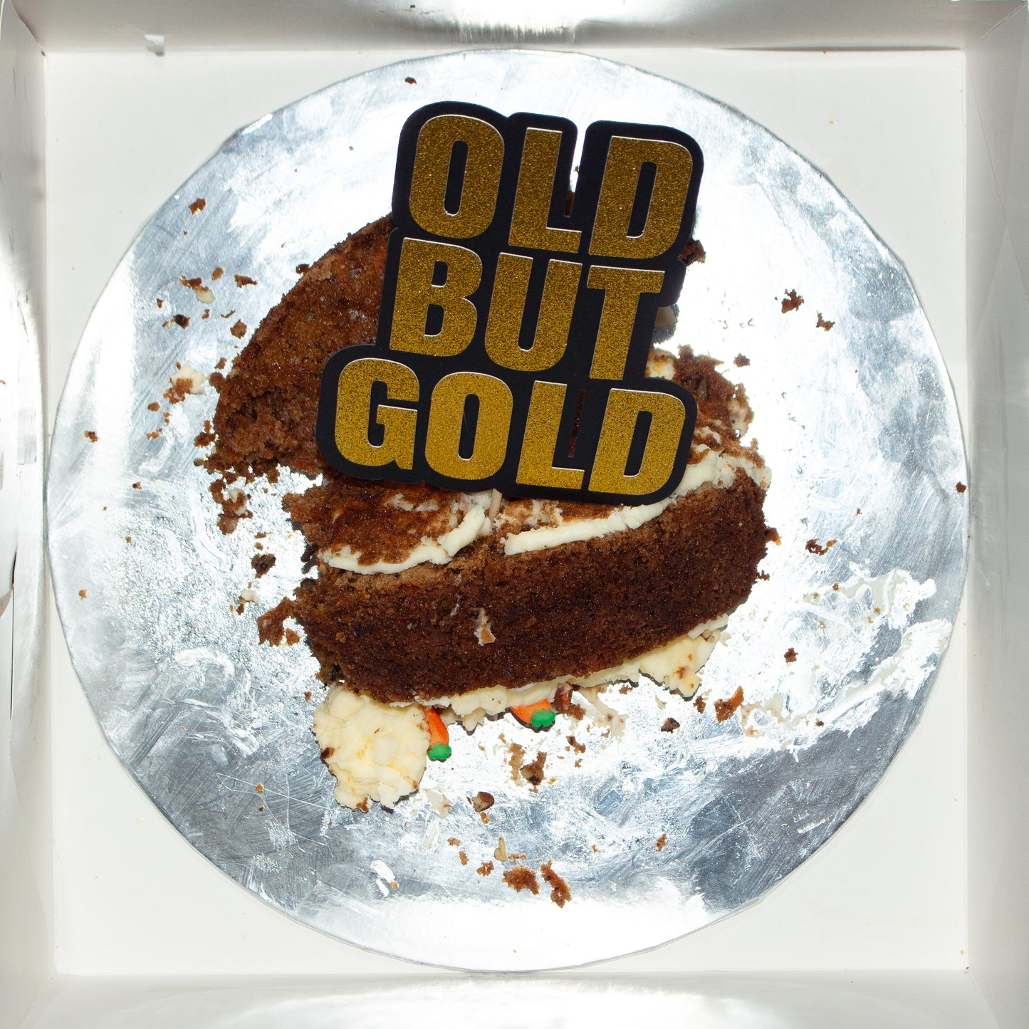 Old But Gold Cake Topper