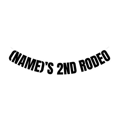 Personalised 2nd Rodeo banner