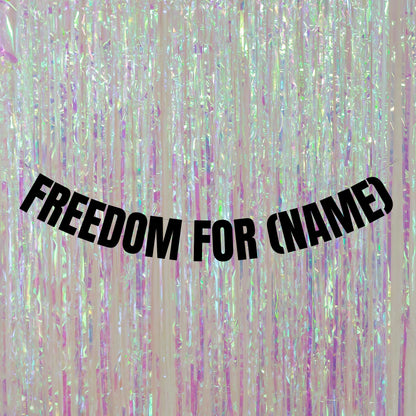 Personalised freedom banner