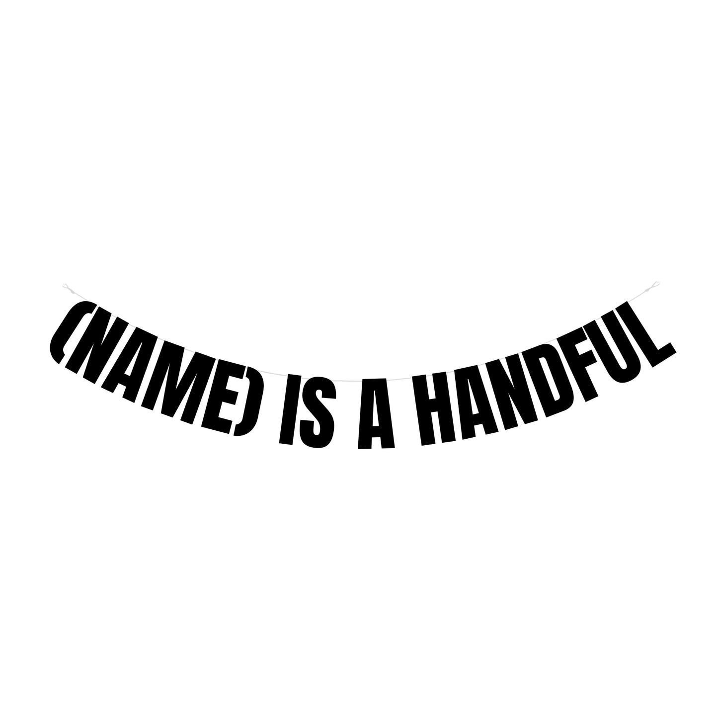 Personalised handful banner