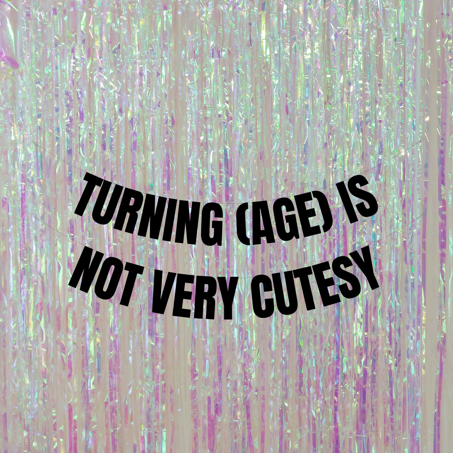Personalised not very cutesy banner