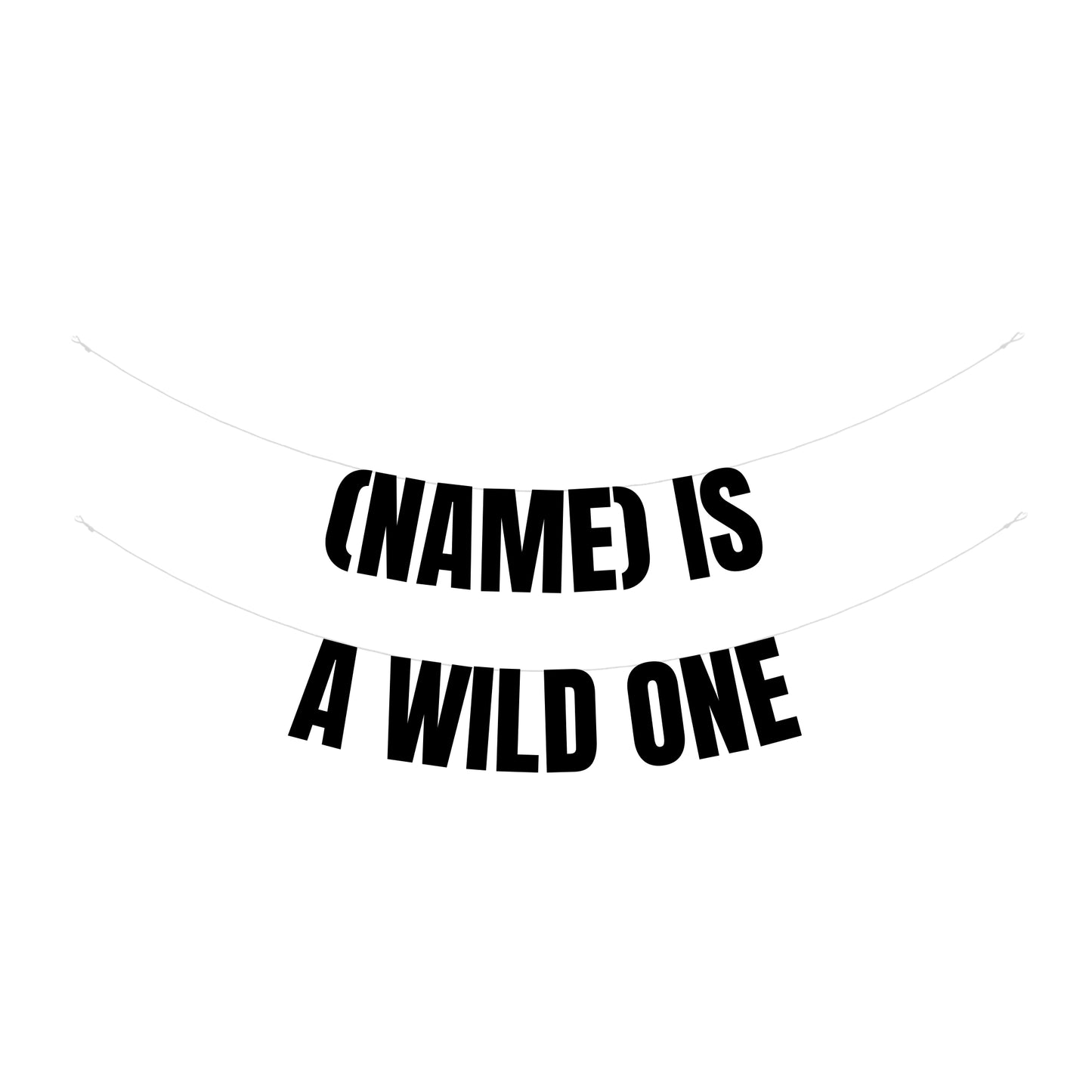Personalised Wild One banner