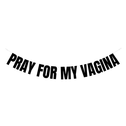 Pray for my vagina banner