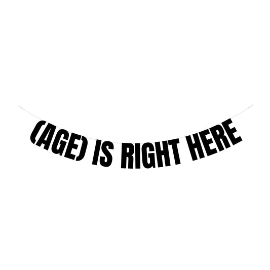 Personalised right here banner