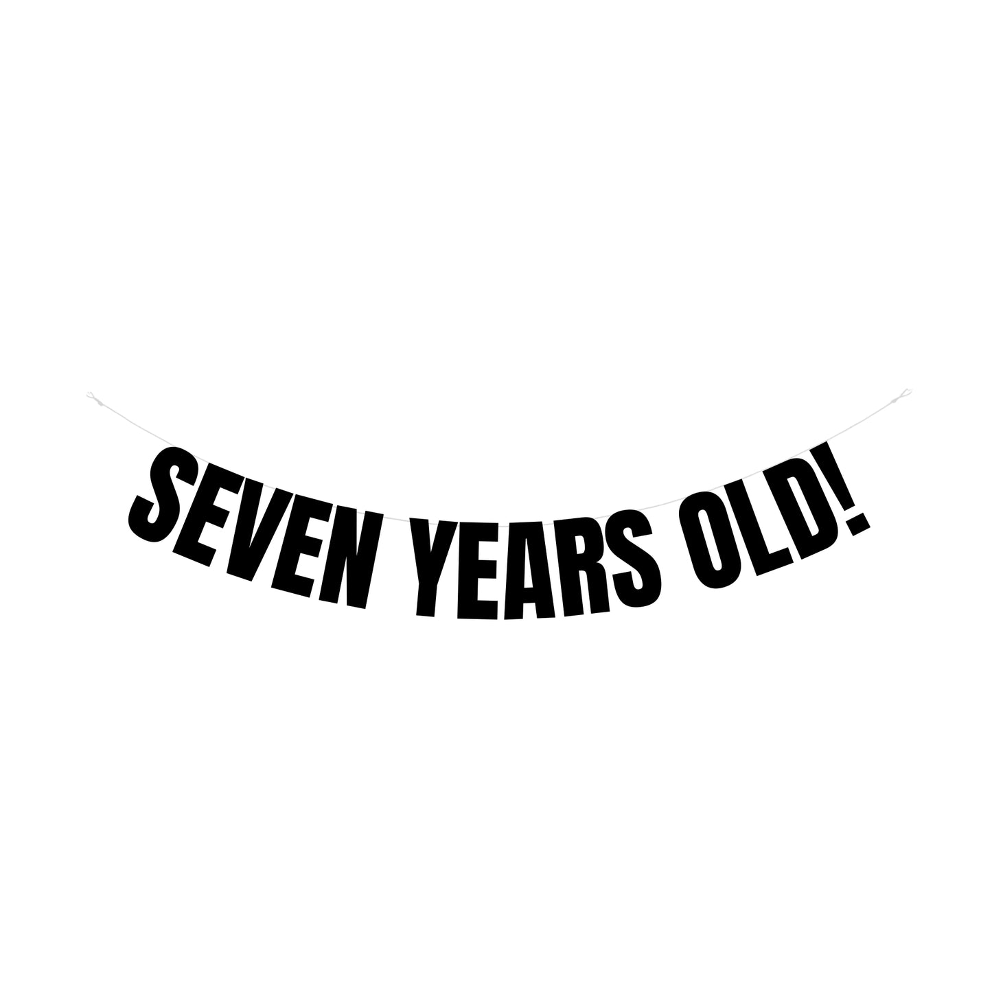 Seven years old banner