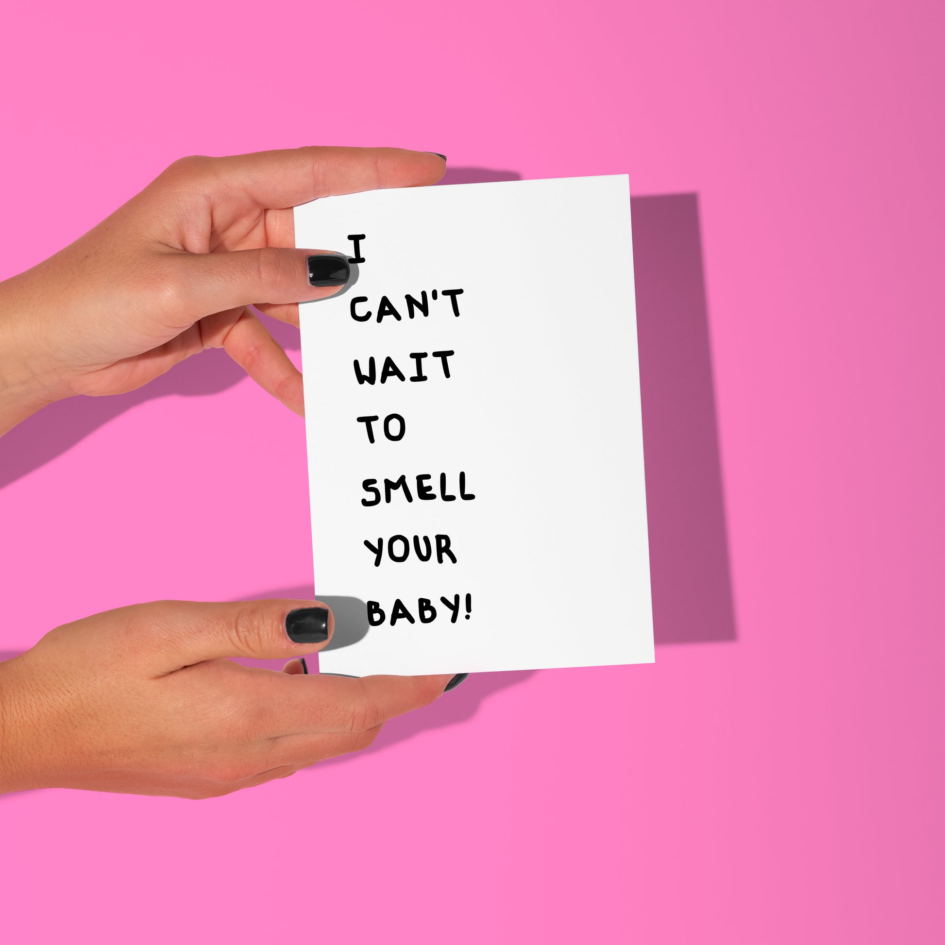 funny baby shower card
