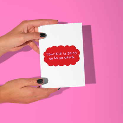 funny baby shower card