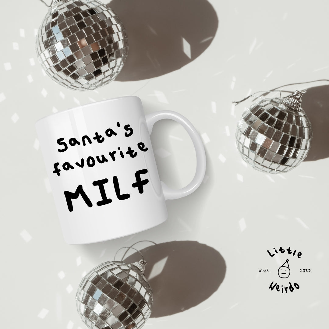 Santa's favourite milf mug