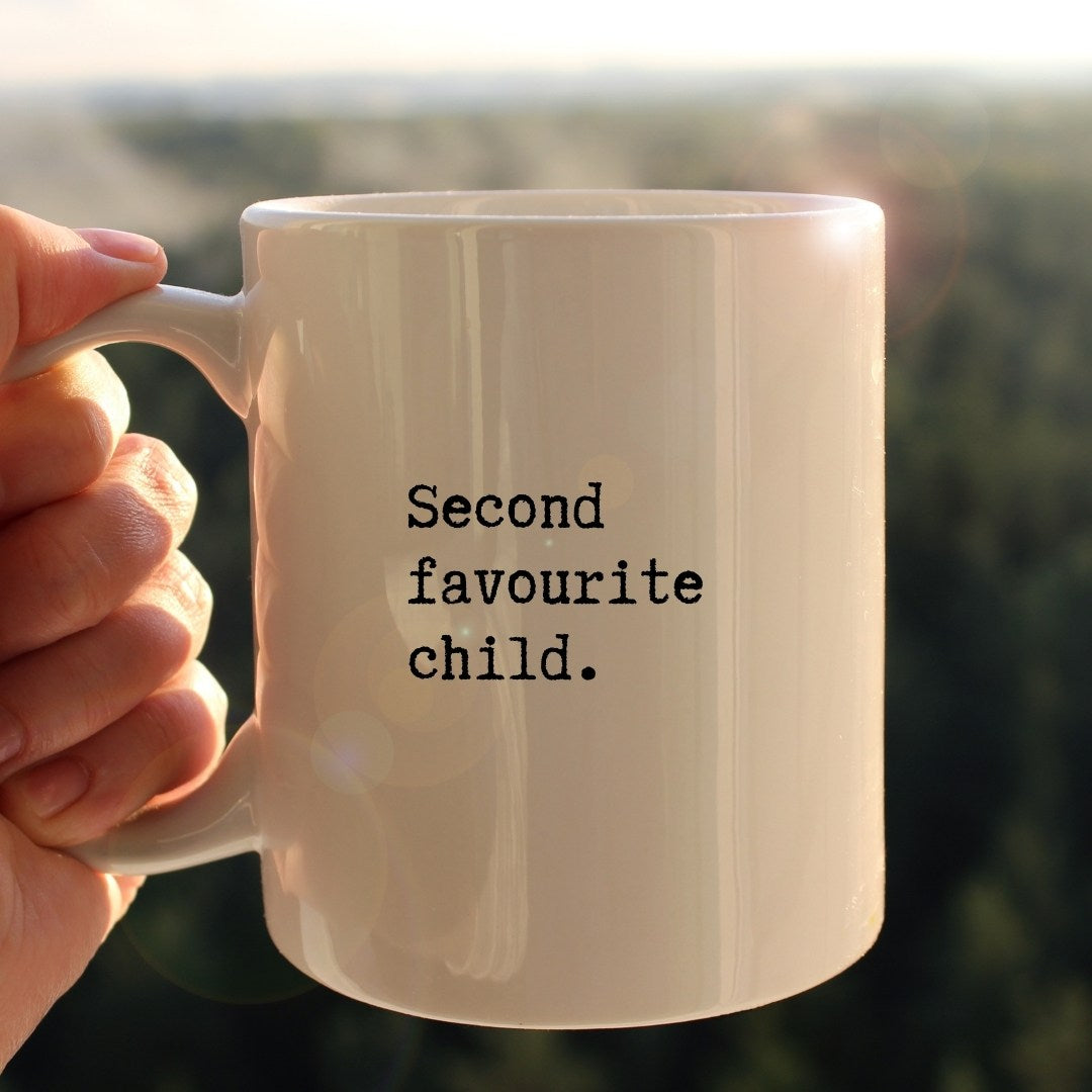 Second favourite child mug