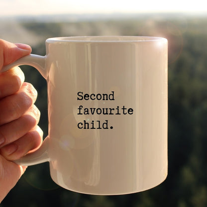 Second favourite child mug