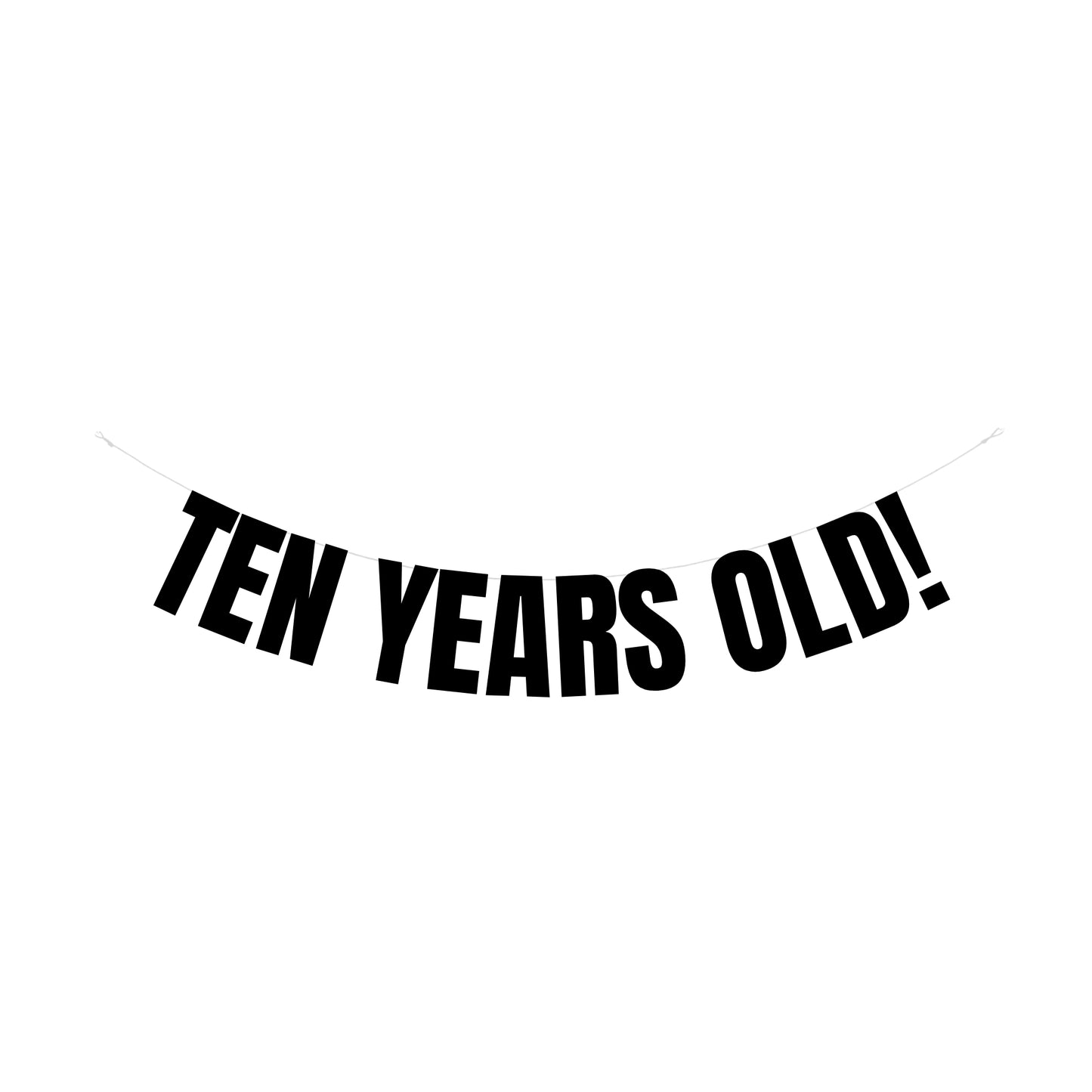 Ten years old banner