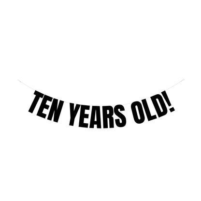 Ten years old banner