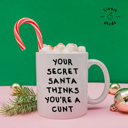 Secret Santa cunt mug