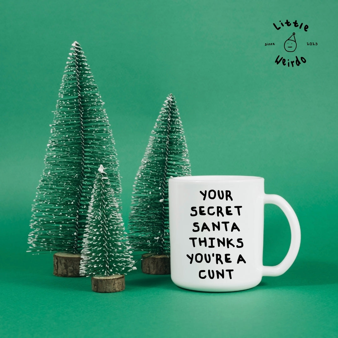 Secret Santa cunt mug
