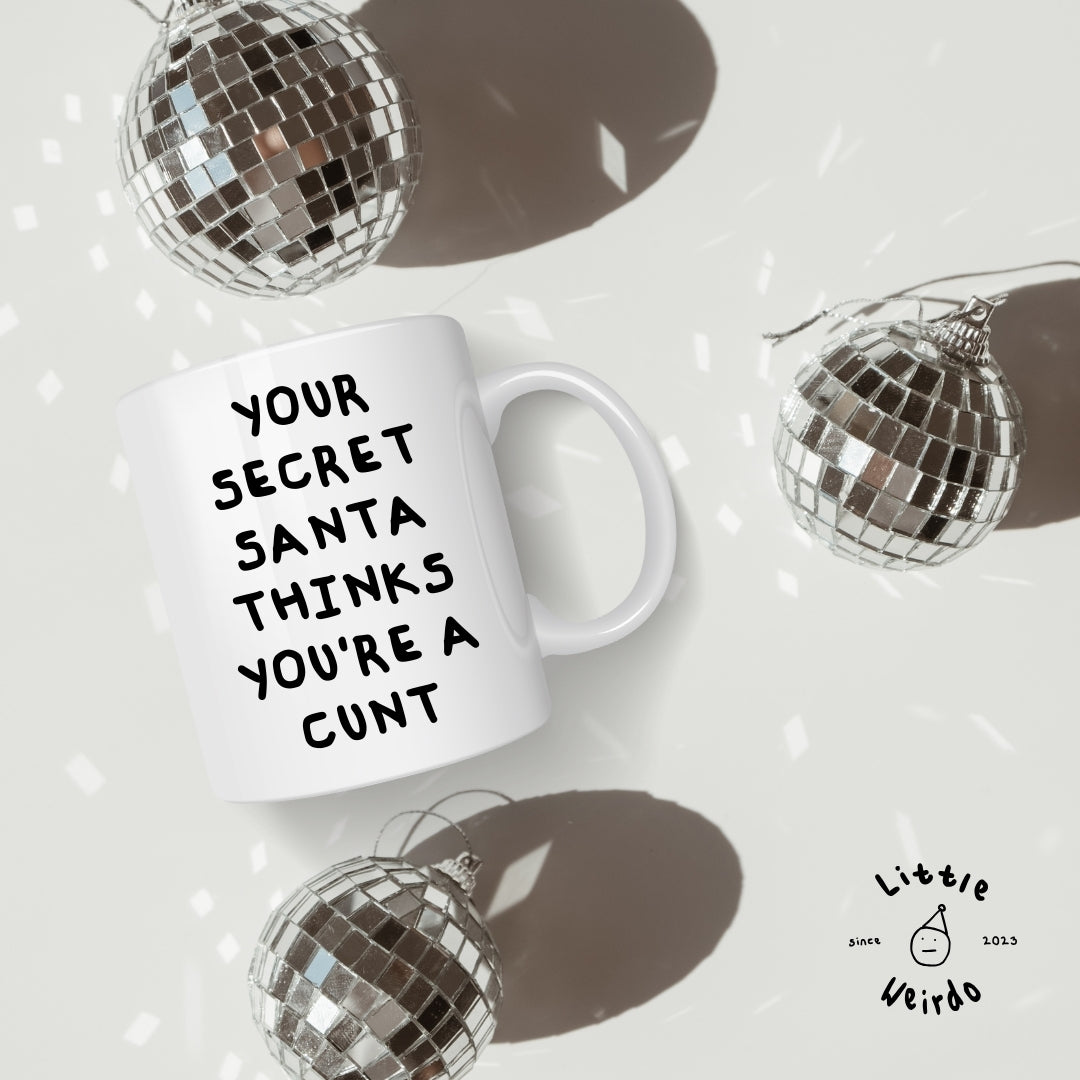 Secret Santa cunt mug