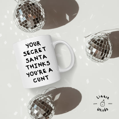 Secret Santa cunt mug