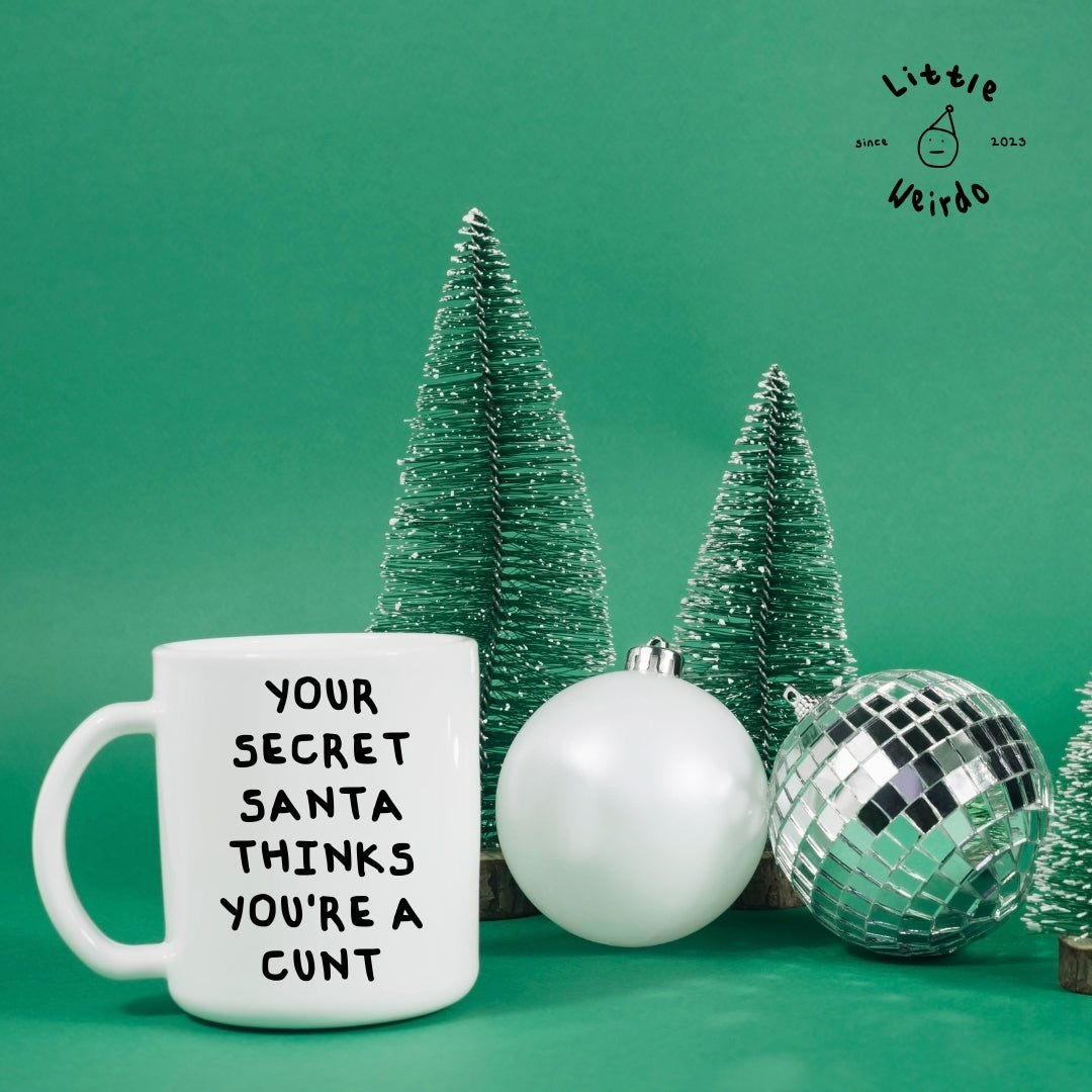 Secret Santa cunt mug