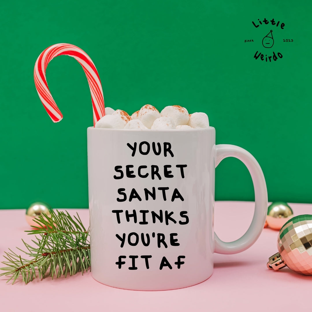 Secret santa fit as fuck mug
