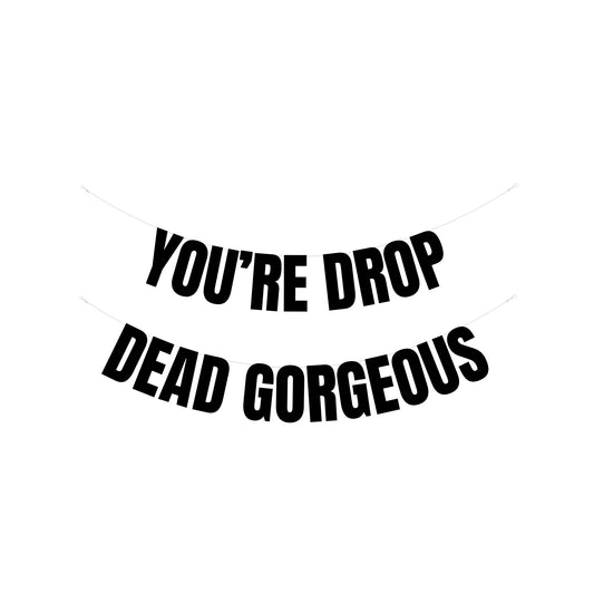 You're drop dead gorgeous banner