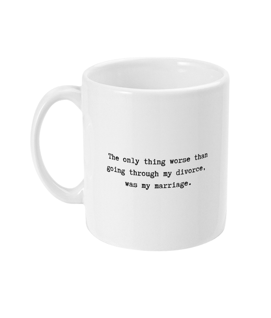 Going through my divorce mug