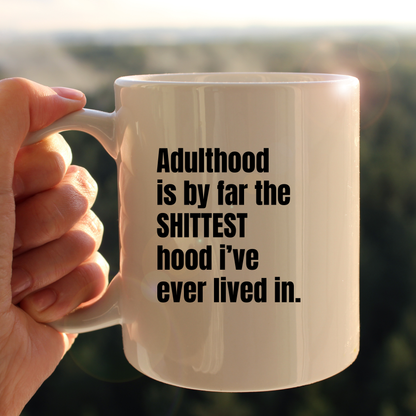 Adulthood mug