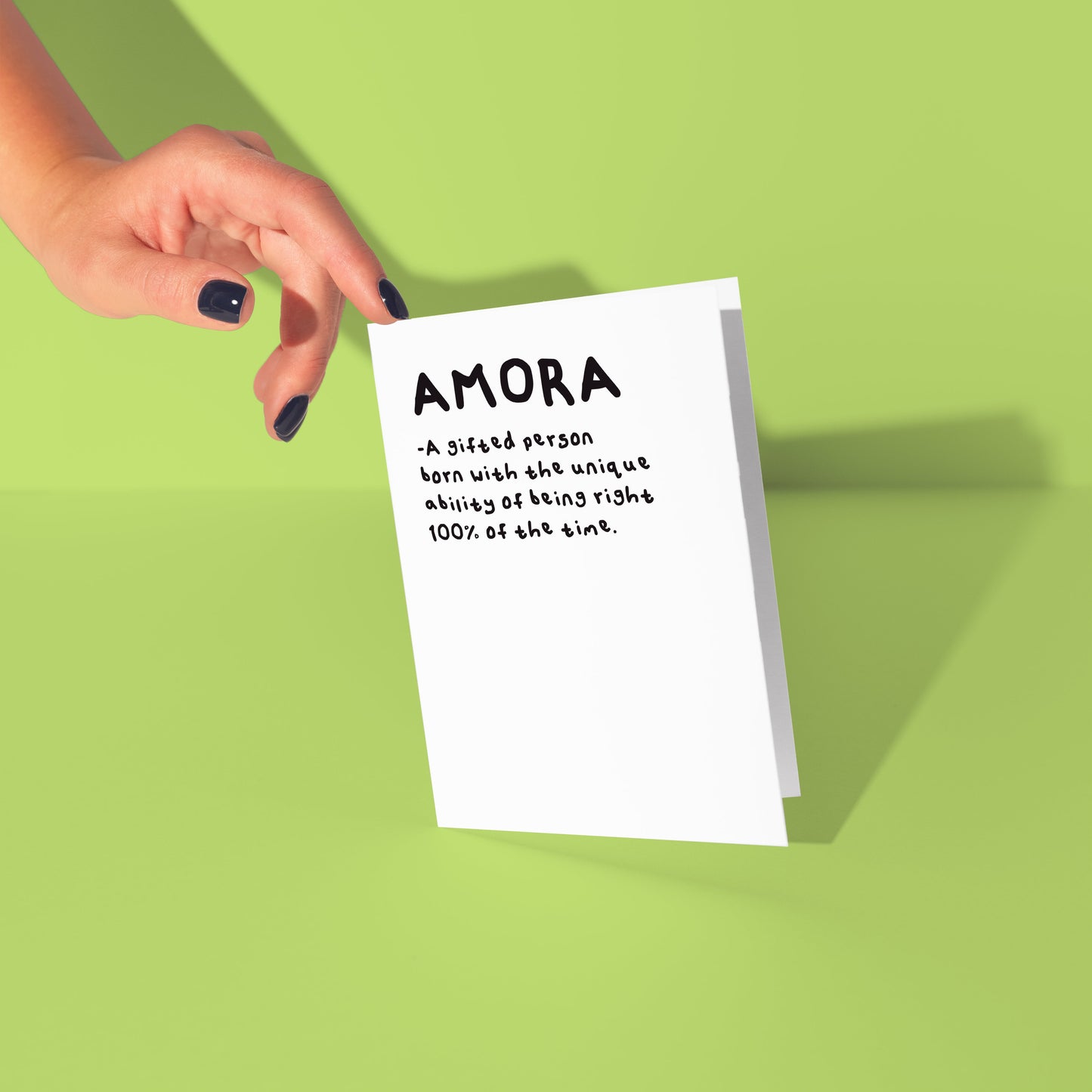 Custom always right card