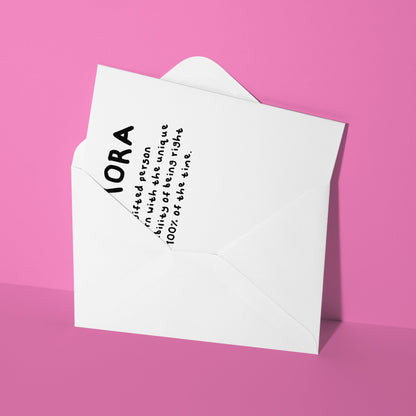 Custom always right card