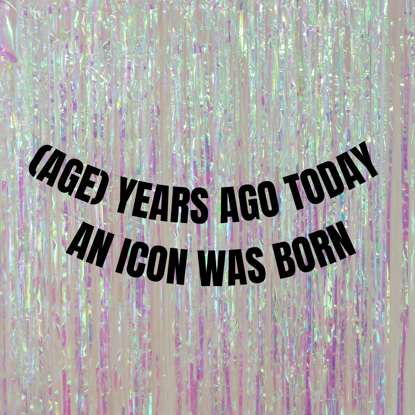 Personalised an icon was born banner