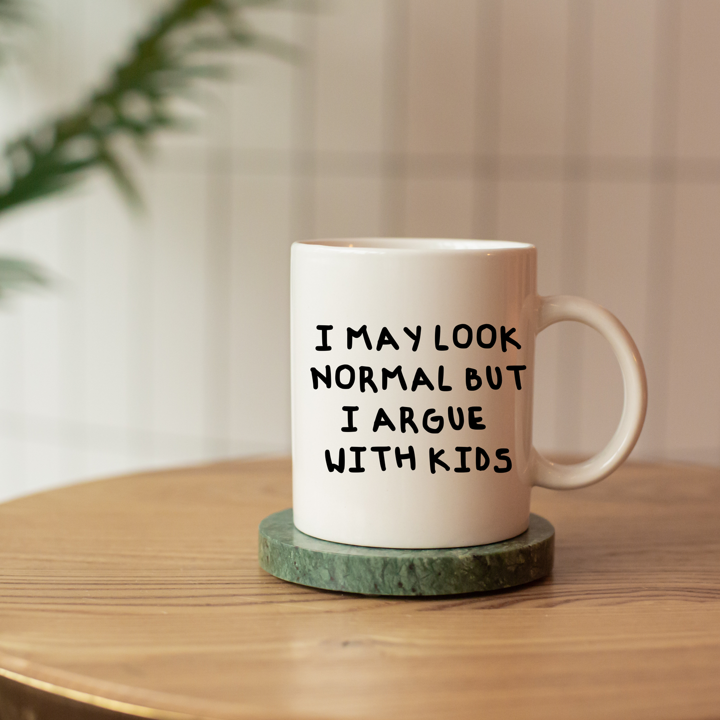 I argue with kids mug
