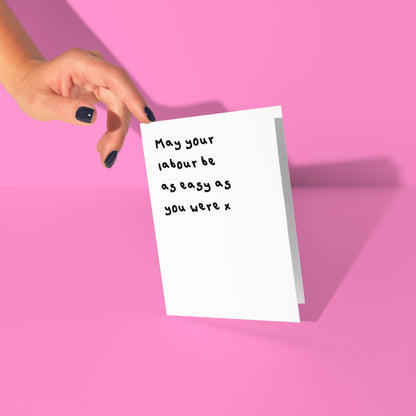 funny baby shower card