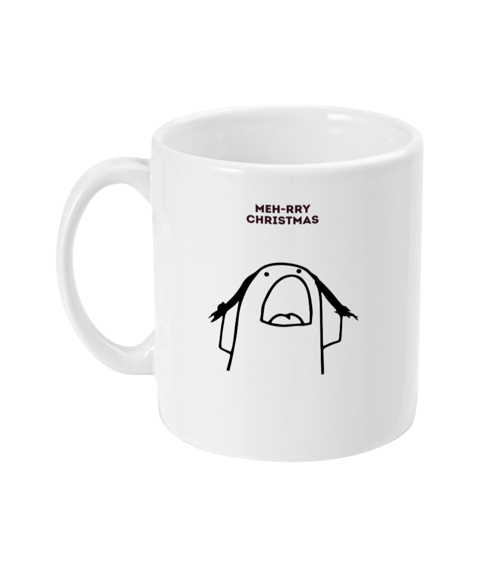 Meh-rry Christmas mug