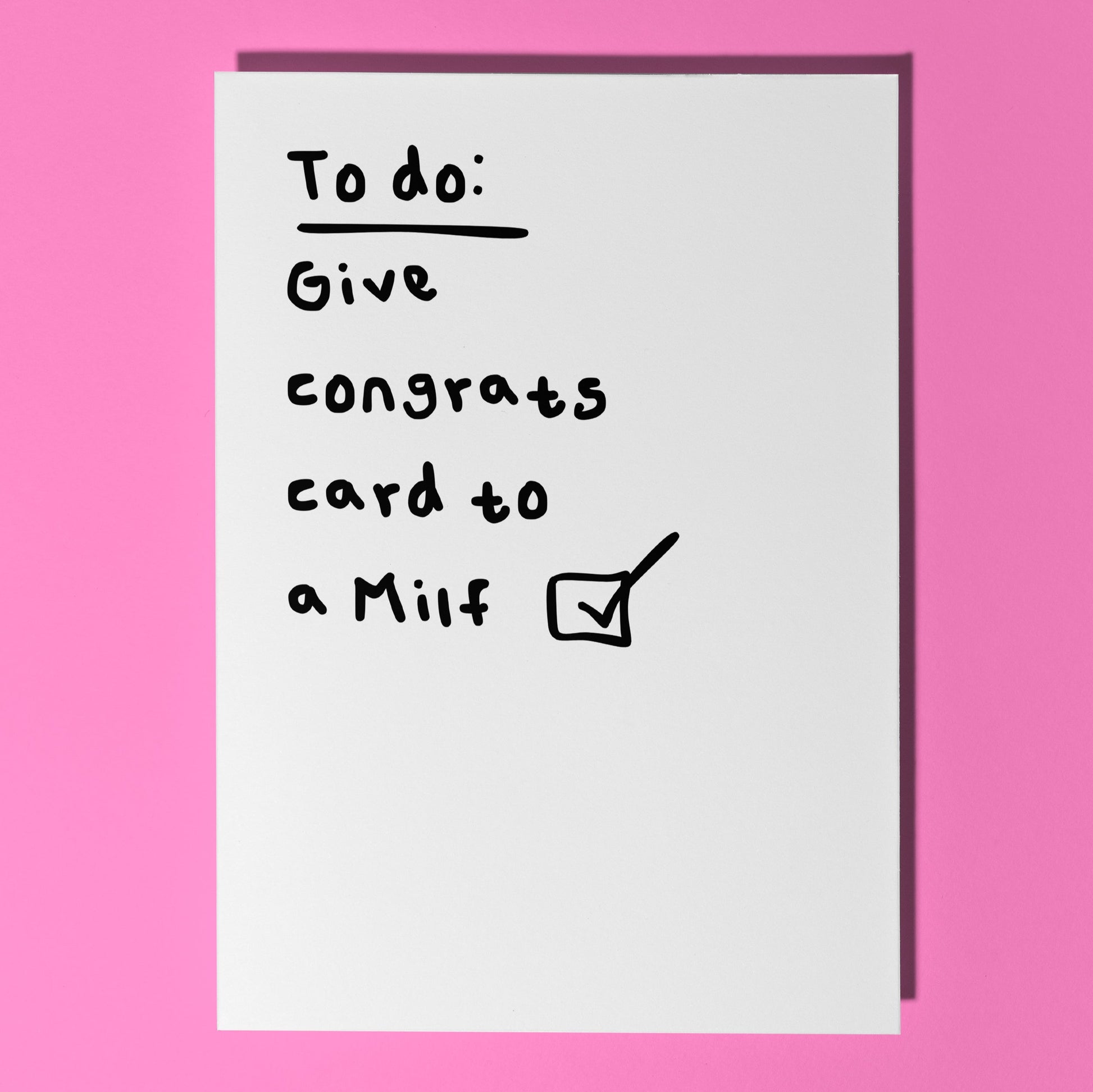 funny baby shower card