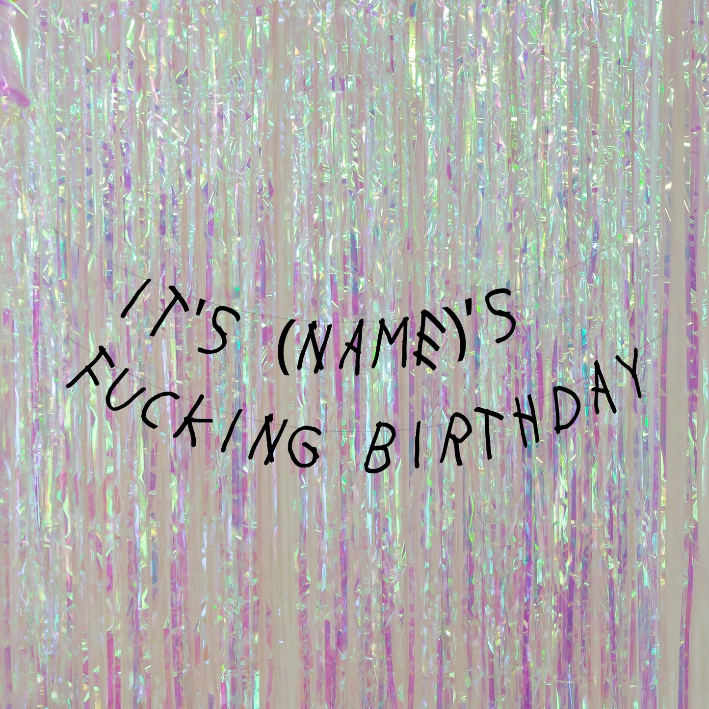 Personalised it's your fucking Birthday banner