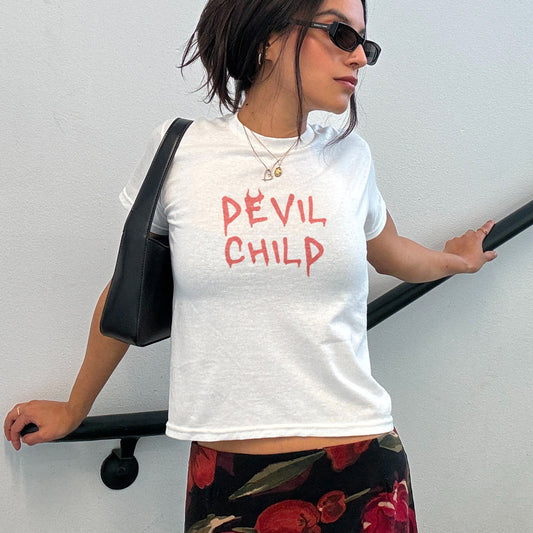 Devil child baby tee