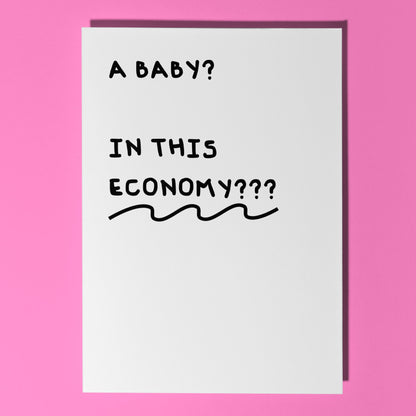 funny baby shower card