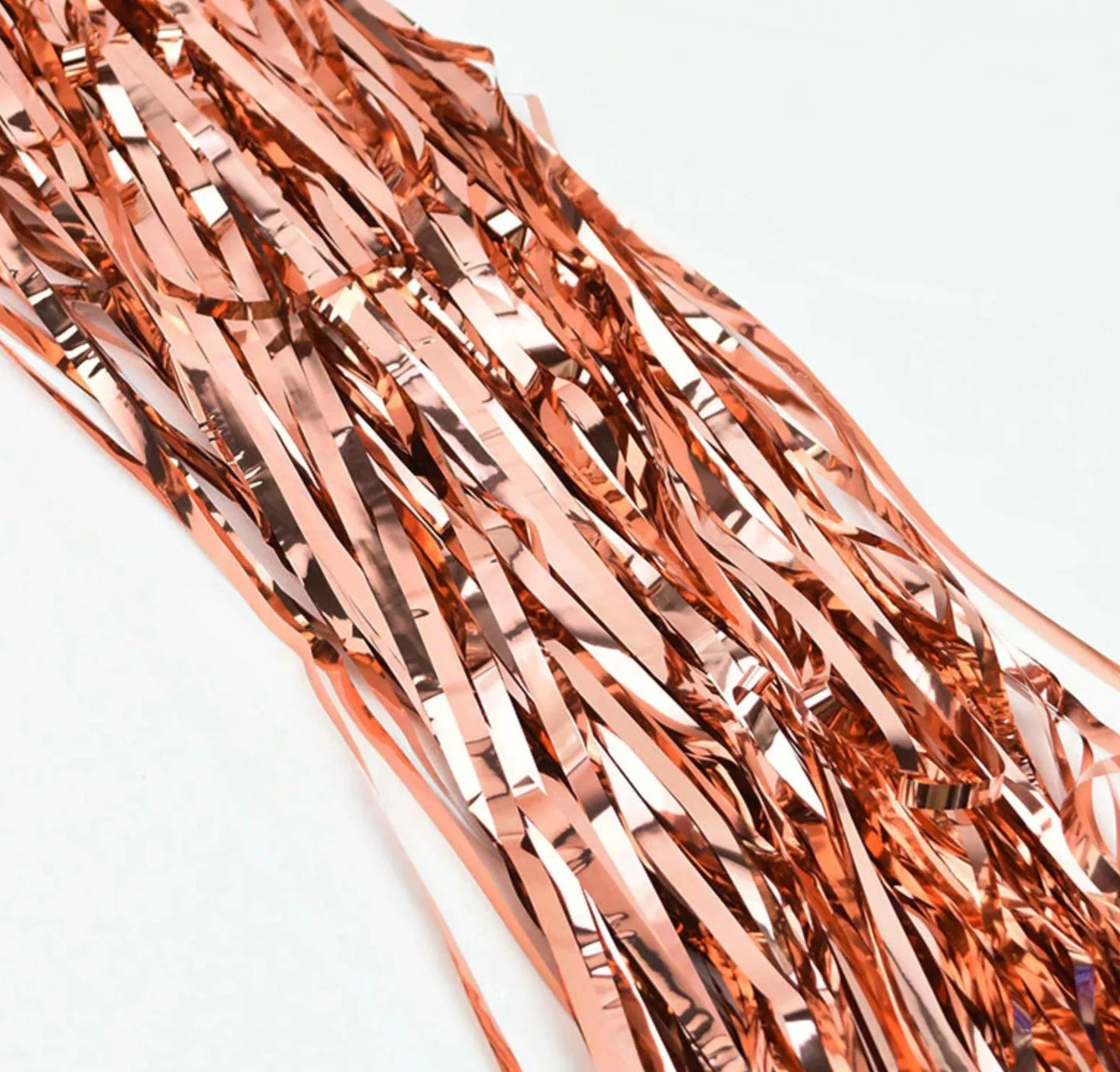 2 pack - Rose Gold foil curtain backdrop