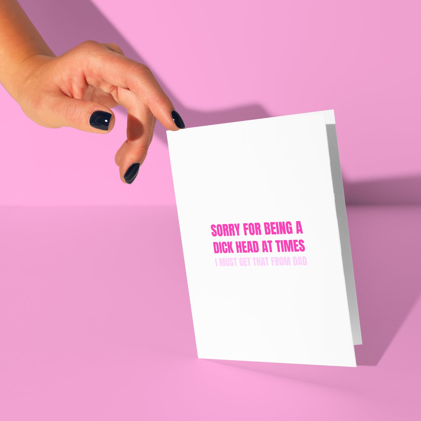 Dick head at times card