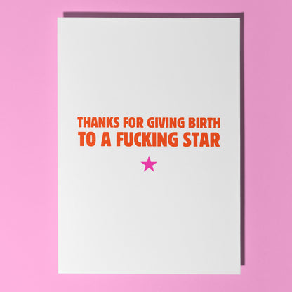 Fucking star card
