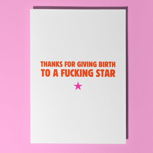 Fucking star card